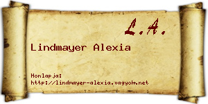 Lindmayer Alexia névjegykártya